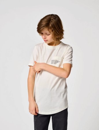 Kids Only Kobmarinus S/S Tee Print Box Jrs Noos - White - 122/128
