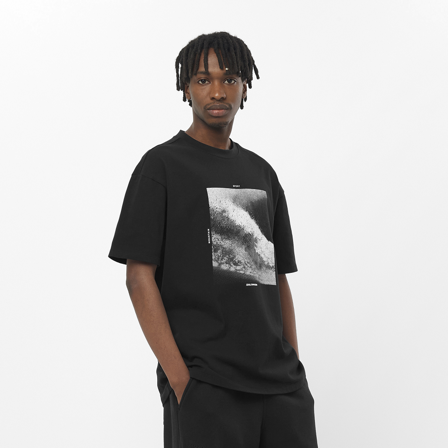 Salomon - Shirts All That Ridez Ss Tee M - Deep Black