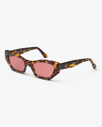 Sunglass 07 - Classic Havana - Dark Pink - One Size