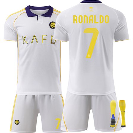 25-26 Al-Nassr FC Tredje NO.7 RONALDO Drakter Sett Barn Voksen Fotballutstyr med Sokker