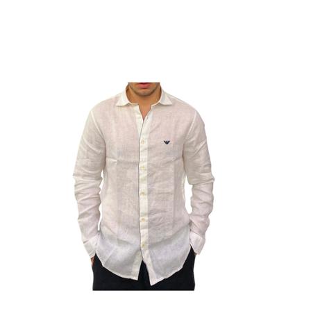 Emporio Armani, Shirts Wit, Heren, Maat:M