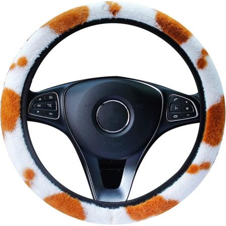 Universal Stretch Stretch Rat Cover med Ko-mønster uden indre ring, 37-38 cm black