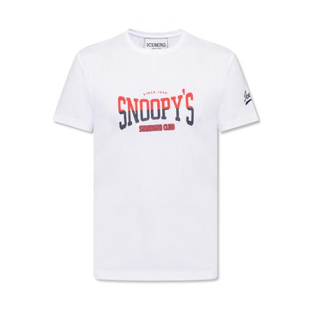 Iceberg Printed T-shirt , Wit , Heren , Maat: S