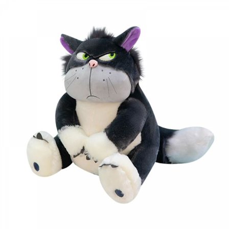 11,8 tommers sint katt bamse, søt katt kosebamse myk Kawaii Anime bamse ond svart katt plushie for barn