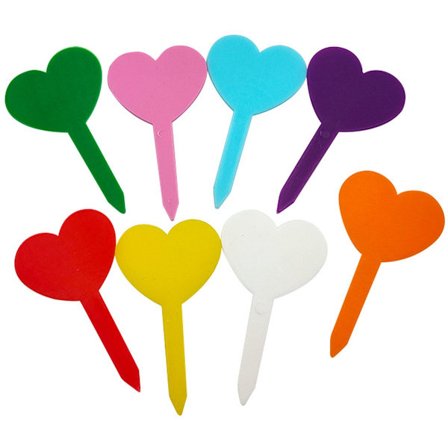 Växtetiketter, Växtinsatser, 240 stycken vattentäta insatskort, ljusäkta, trädgårdsklassificeringsetiketter, 8 färger, 8,5 x 4,8 cm