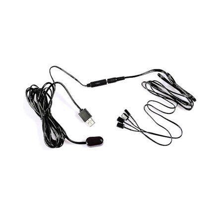 Ir-jatke 1kpl Ir-vastaanotin + 4kpl Ir-lähetin Lähettimet Toistin Sarja Infrapunakaukosäädin Usb-sovitin