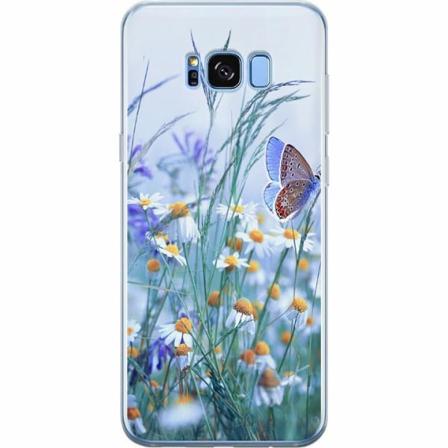 Samsung Galaxy S8+ Genomskinligt Skal Blommor