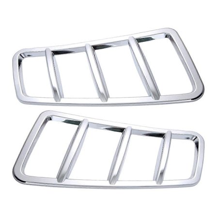 2 st Bil Motorhuv Grill Luftventil Utloppsskydd för W166 GLS ML, Krom