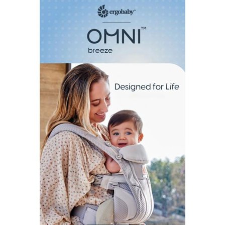 Ergobaby Omni Breeze bärsele – ergonomisk, andningsbar mesh (0–20 kg) för nyfödda och barn