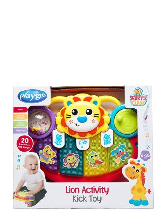Lion Activity Kick Toy Piano Patterned Playgro