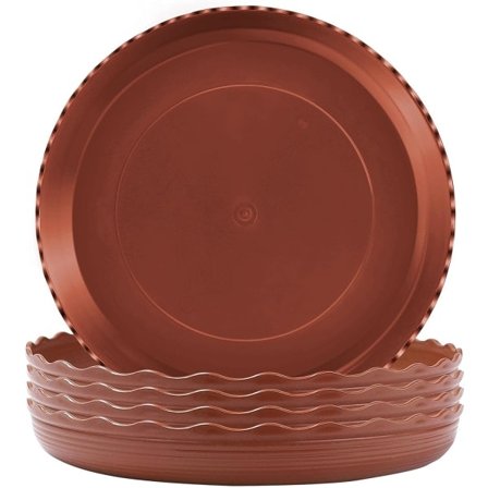 5-pak plantebakker, drypbakker til blomsterpotter til indendørs/udendørs planter, havebakker, plantepottebakker, overfladebeskyttere til