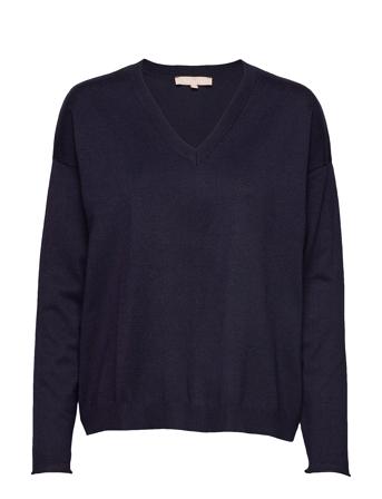 Srmarla V-Neck Knit Blue Soft Rebels