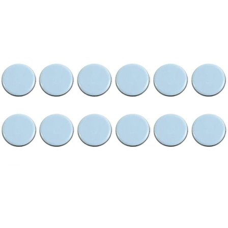 12 stk. møbelglider, PTFE Teflon selvklæbende møbelglider, egnet til forskellige gulve af glatte materialer (runde, 50 mm)