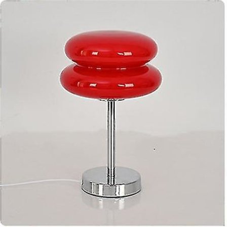 Macaron glasmålat bordslampa sovrum studie vardagsrum atmosfär äggkaka skrivbordslampa flicka sovrum säng dekor nattlampa