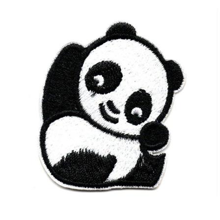 Broderad Tygmärken Panda Stryka På 2 St Lika