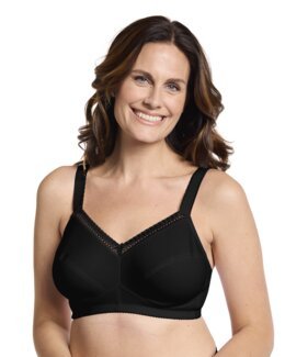 Bomulls-bh Svart - D80 - Emilia