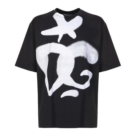 Dolce & Gabbana T-Shirts Sort, Herre, Størrelse: XS