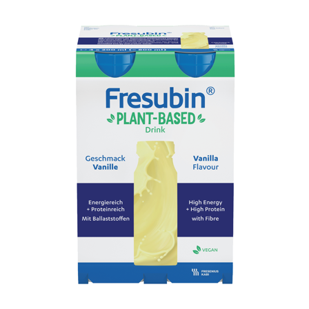 Fresubin Plant-Based Drink Næringsdrikk, Vanilje, 4x200 ml