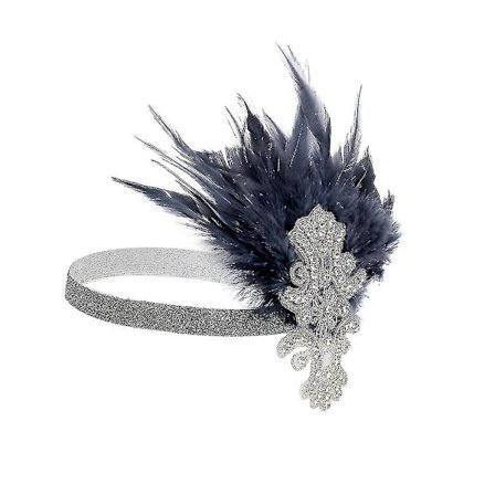 Huvudbonad Fjäder Flapper Pannband Great Gatsby Hätta Vintage Bal(hy)