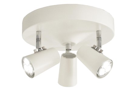 Aneta Lighting PILOT 3-SPOT plate, hvit, 3 x GU10