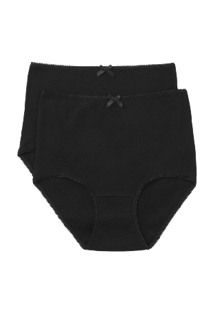 Å WOMAN Maxitrosa SIRI, 2-pack Trosor Svart S