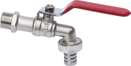 Gelia 3010036142 Kuleventil med slangekobling G15, Installasjon