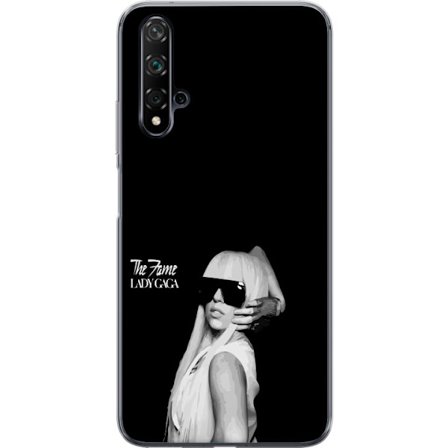 Yhteensopiva Puhelinkuori Huawei nova 5T Stranger Things juliste, jossa pyöräily siluetteja ja punainen salamamyrsky dramaattisessa retro -muodossa