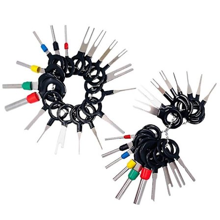 Pins Terminaler Fjerning Auto Bil Terminal Pin Ekstraktorer Trekker Reparasjon Fjerner Nøkkelsett