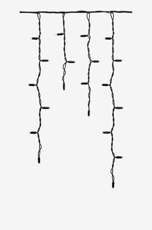 Markslöjd - Istap CHRISSLINE 100L Kold hvid Ekstra - Sort - Lyskæder - Fra Homeroom