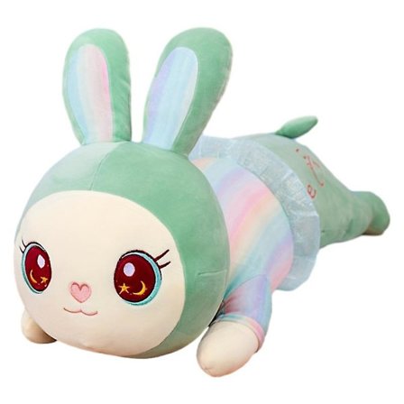 Gosedjur Skönhetskanin Docka Docka Stor Kanin Kudde Present Företagsgåva(grön)