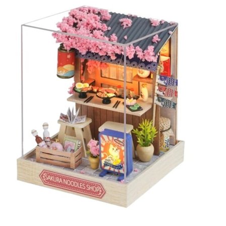 Baby hus mini miniatyr docka hus gör-det-själv litet hus kit skapa rum leksaker