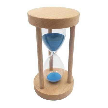 10/15/30 minuutin tiimalasi, tiimalasi, ajastin, kello, koriste, sininen 15 min (FMY)