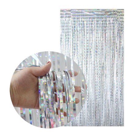 GlitterDeperi Metallic Silver 3-Pack [3x2m] til fest fødselsdag