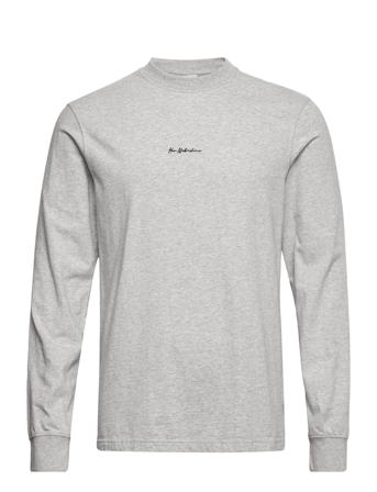 Casual Tee Long Sleeve T-shirts Long-sleeved Grå HAN Kjøbenhavn