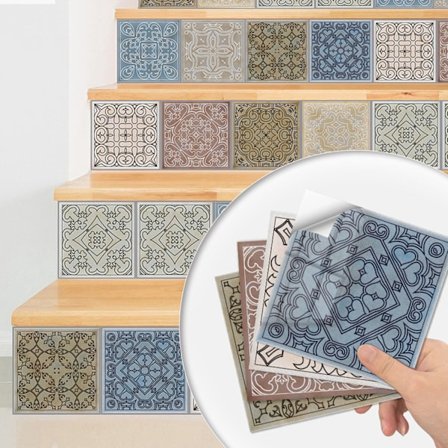 #10 stykker veggklistremerker 10 cm#