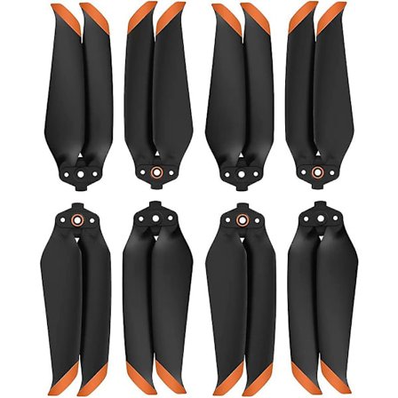 (4 Par Orange) Dji Mavic Air 2/Mavic Air 2s UAV Propeller Lav Støy Propeller Rask Utgivelse Propeller Tilbehør Blad Fargede UAV Propellerblad