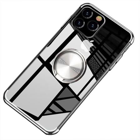 TG Silikonskall med Ringholder FLOVEME - iPhone 11 Pro Sølv