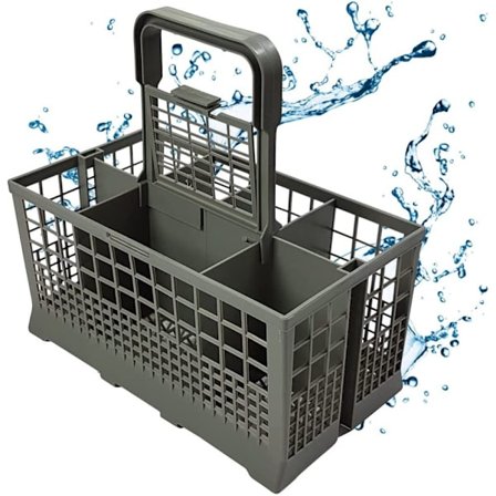 Universel bestikkurv egnet til mange opvaskemaskiner - udskiftningstilbehør til opvaskemaskine med håndtag, stabilt design