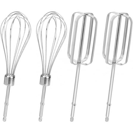 4 st Vispar Tillbehör Set för Handmixer, 2 Stilar Rostfritt Stål Handhållen Mixer för Handmixer