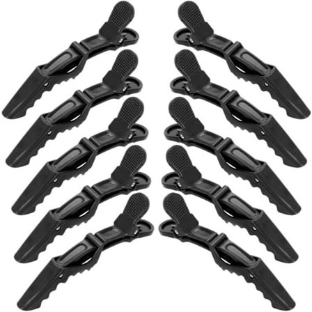 Krokodille Hårklemmer, 10 stk Plastik Alligator Hårklemmer Lang Sektion Hår