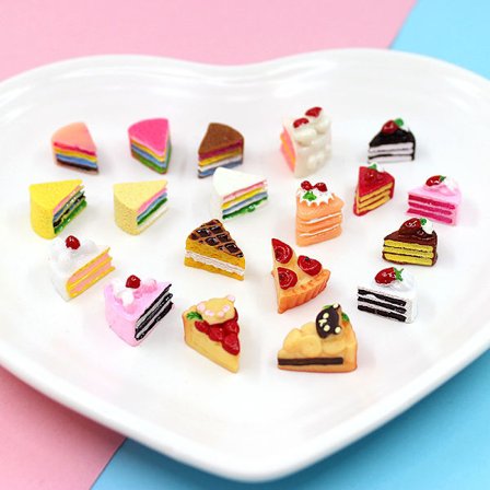 20 st Dockhus Miniatyr Mat Set Blandade Mini Hamburgare Harts