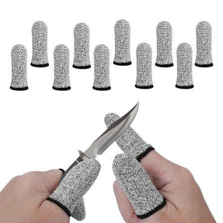 10 kpl Sormisuojuksia Uudelleenkäytettäviä Hengittäviä Sormisuojia Työhön, Keittiöön, Puutarhaan, Veistämiseen