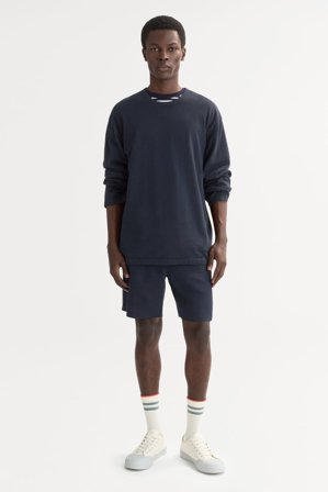 Soft Goat - Men's long sleeve t-shirt - Men cashmere sweater - M - Navy