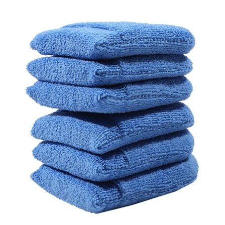 2/6 st bilvaxapplikatorkuddar mikrofiber BLÅ 6 st 6 st blå 6 st - 6 st