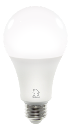 Deltaco Smart Bulb, E27, White Cct, 2700-6500K