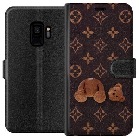 Yhteensopiva Lompakkokotelo Samsung Samsung Galaxy S9 Graafinen monogrammikuvio, jossa taiteellisesti muotoiltu nalle