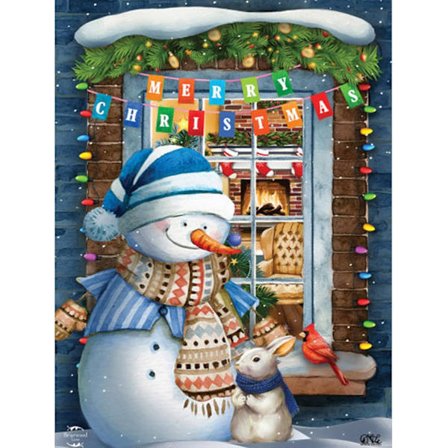 (12x16 tommer) 5D Merry Christmas Diamond Painting Kit for Adults