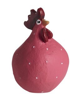 Dekorasjon høne 1-pk Cerise