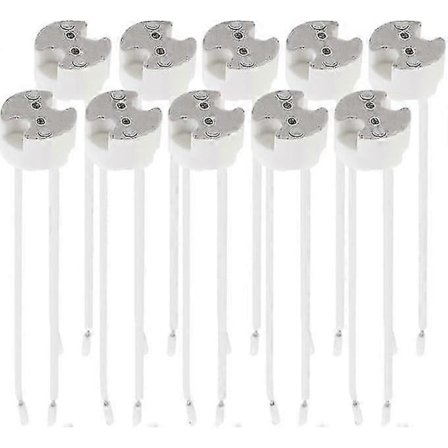 Parti 10x GU5.3 sokkel - GU5.3 eller MR16 sokkel - Støtte med 12V kabel - For lyspærelamper som LED halogen spot