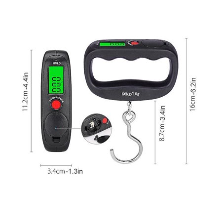 Håndholdt hængende vægt Dobbelt præcision Lcd-display Med